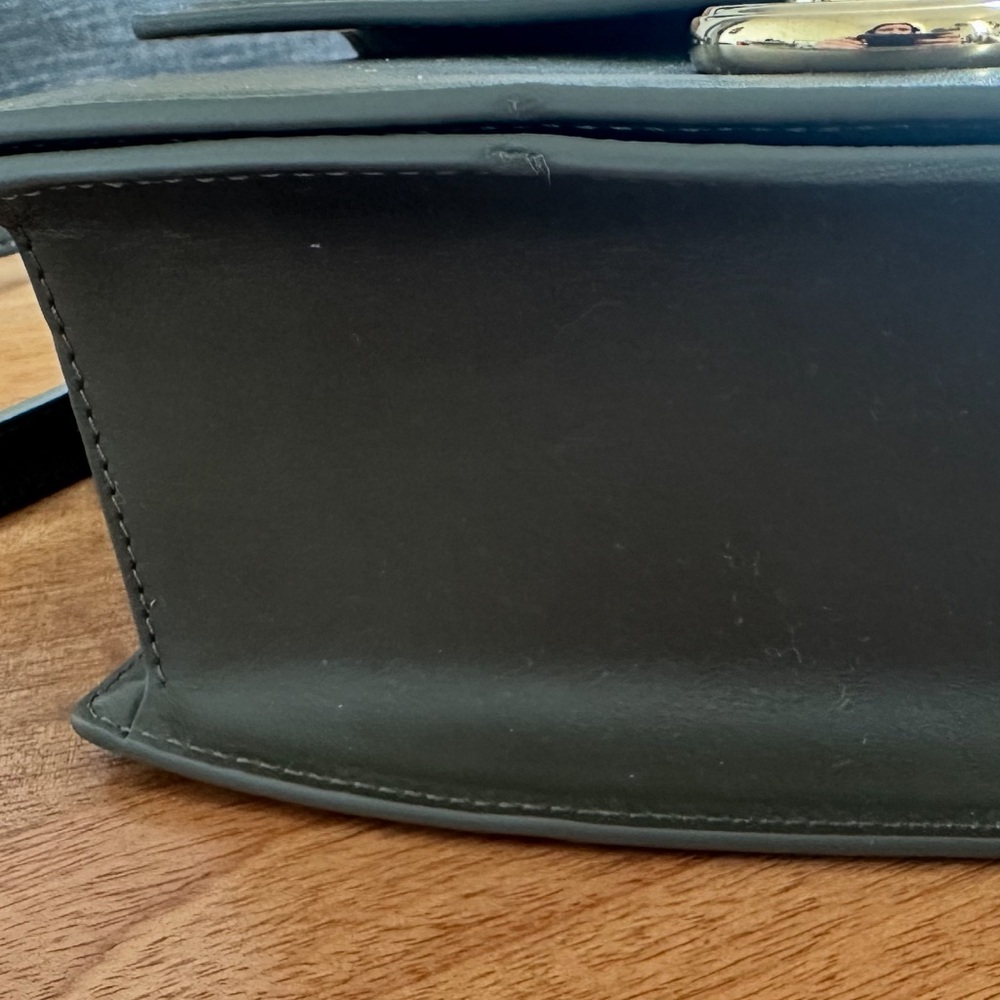 Cafune Small Pendulum Leather Crossbody Bag - Pine Green — image 8 of 8
